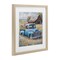 Stupell Industries Flower Truck in Antique Blue Framed Print Under Glass, design by Kim Allen
